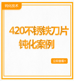 420不锈铁刀片钝化案例